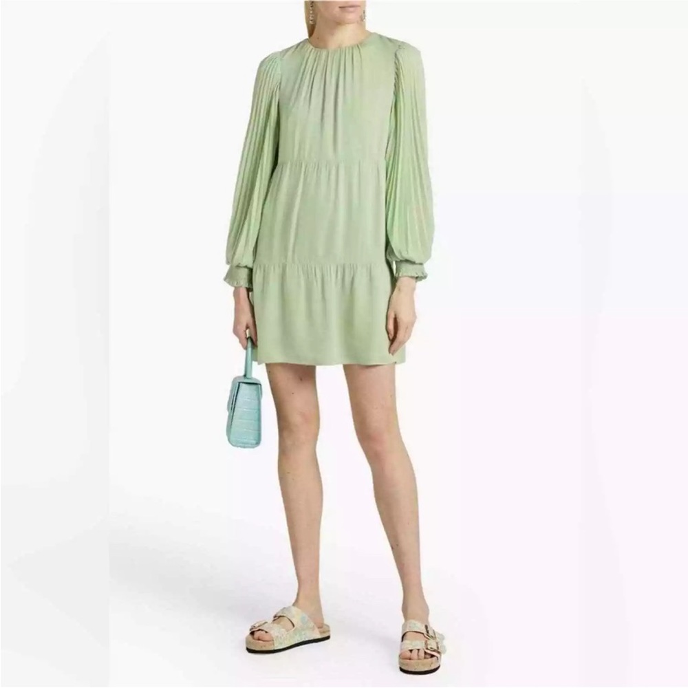ALICE + OLIVIA Antoinette Pleated
Long Sleeve Dress Size Large - Picture 6 of 13